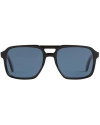 Cutler and Gross - Double-Bridge Square-Frame Sunglasses - Lyst