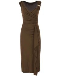 Max Mara - Aureo Draped Midi Dress - Lyst