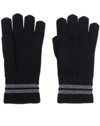 Canada Goose - Metallic-Stripe Merino-Knit Gloves - Lyst