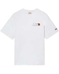 MC2 Saint Barth - Portofino T-Shirt With Tu Vuò Fà L'Americano Embroidery - Lyst