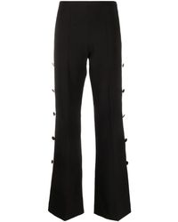 Sandro - Cut-out Straight-leg Trousers - Lyst