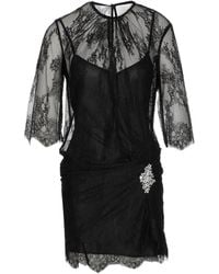 Liu Jo - Short Chantilly Lace Dress - Lyst