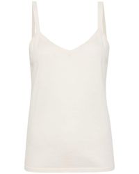 N.Peal Cashmere - V-neck sleeveless top - Lyst