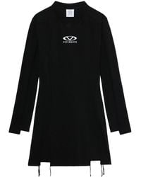 Vetements - Logo-Print Mini Dress - Lyst