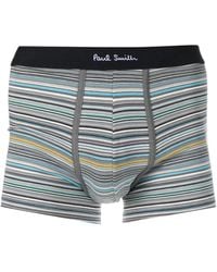 Paul Smith - Gestreifte Shorts mit Logo-Bund - Lyst