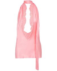 Balmain - Top con escote halter - Lyst