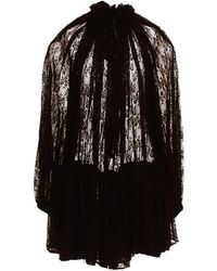 Patou - Lace Mini Dress - Lyst
