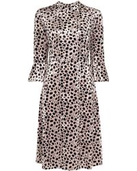 HVN Jurk Met Luipaardprint - Zwart