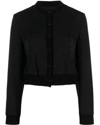 Missoni - Zigzag-embroidered Button-up Jacket - Lyst