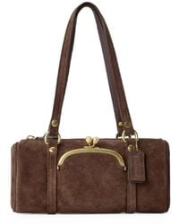 COACH - Kisslock 28 Barrel-Shaped Clasp-Fastening Shoulder Bag - Lyst