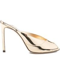Jimmy Choo - Brigitte Peep-Toe Mules - Lyst