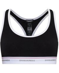 DSquared² - Bralette Met Racerback En Logoband - Lyst