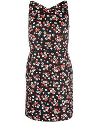 Moschino - Floral-print Sleeveless Dress - Lyst