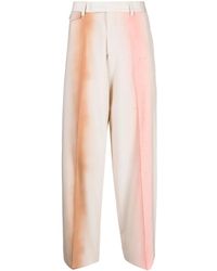 Paul Smith - Mid-Rise Wide-Leg Wool Trousers - Lyst