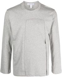 Comme des Garçons - Mélange-effect Panelled T-shirt - Lyst