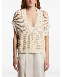 Peserico - Open-Knit Cardigan - Lyst