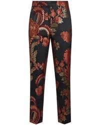 Etro - Jacquard Tapered Trousers - Lyst