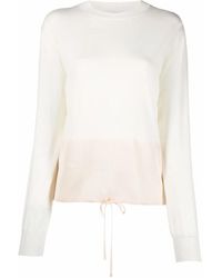 Jil Sander - Pull En Maille Fine À Lien De Resserrage - Lyst