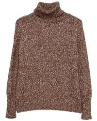 Base London - Marl-Knit Roll-Neck Sweater - Lyst