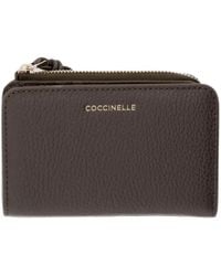 Coccinelle - Small Metallic Leather Wallet - Lyst