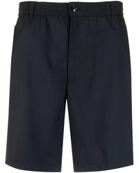 Emporio Armani - Elasticated-waistband Bermuda Shorts - Lyst