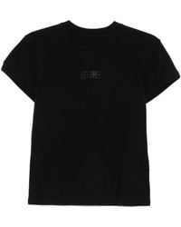 MM6 by Maison Margiela - Logo-Print Crew-Neck T-Shirt - Lyst