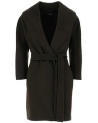 Max Mara - Messi Virgin-Wool Belted Coat - Lyst