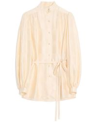 Valentino Garavani - Jacquard Pattern Polka Dot Striped Shirt - Lyst