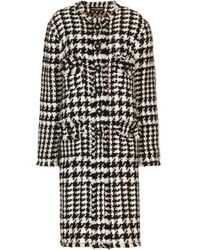 Dolce & Gabbana - Single-breasted Houndstooth Coat - Lyst
