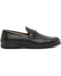 JOHN HARRISON - Grained-Leather Loafers - Lyst