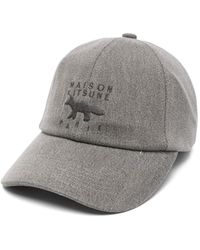Maison Kitsuné - Logo-Embroidered Baseball Cap - Lyst