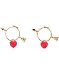 Bimba Y Lola - Heart-Motif Arrow-Detail Earrings - Lyst