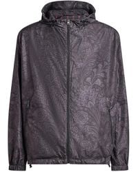 Etro - Floral Paisley Windbreaker Jacket - Lyst