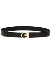 Saint Laurent - Reversible Leather Belt - Lyst