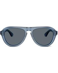 Burberry - Round-Frame Sunglasses - Lyst