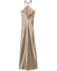 STAUD - Bead-Embellished Slip Maxi Dress - Lyst