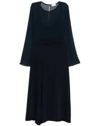 P.A.R.O.S.H. - Belted Flared Dress - Lyst