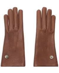 Burberry - Leather Lined Gloves - Lyst