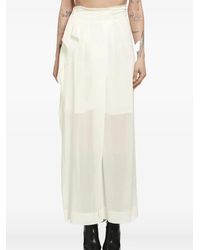 Yehuafan - Pantalon Ample À Empiècements Et Effet De Transparence - Lyst