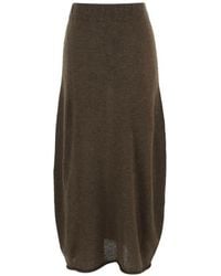 Lauren Manoogian - Fine-Knit Elasticated Maxi Skirt - Lyst