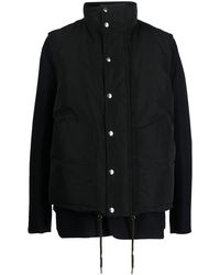 Sacai - Double-Layer Gilet Wool Jacket - Lyst