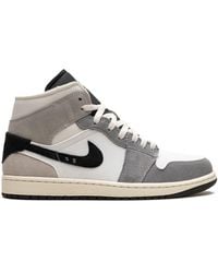 Nike - Air 1 Mid Se Craft "cement Grey" Sneakers - Lyst