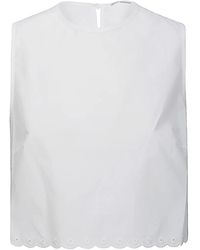 Cecilie Bahnsen - Haut En Broderie Anglaise À Nœud - Lyst