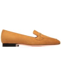 Bally - Daily Emblem Suede Loafers - Lyst