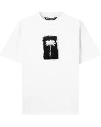 Palm Angels - Brushed Palm Tree T-Shirt - Lyst