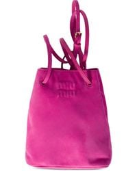 Miu Miu - Suede Pouch - Lyst