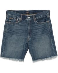 Polo Ralph Lauren - Pantalones vaqueros cortos con parche del logo - Lyst