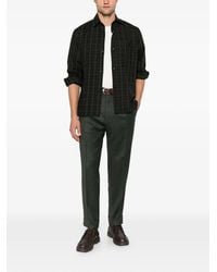 Berwich - Chiaia Pleated Turn-Up Trousers - Lyst