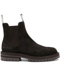 Common Projects - Chelsea Suede Ankle Boots - Lyst
