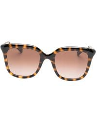 Gucci - Bamboo Square-Frame Sunglasses - Lyst